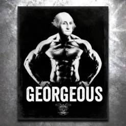 PTS Georgeous Vintage Tin Sign