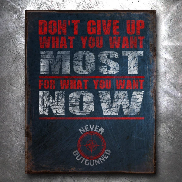 PTS Never Outgunned: Most Now Vintage Tin Sign Signs 3 PTS Never Outgunned: Most Now Vintage Tin Sign Signs