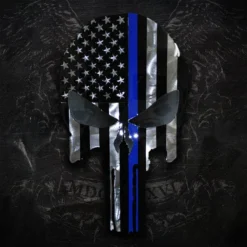 AMD American Liquid Metal - Thin Blue Skull Sign Leo