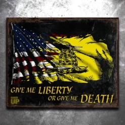 PTS Signs Gadsden Vintage Vintage Tin Sign