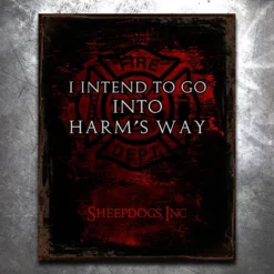 PTS Harm's Way Vintage Tin Sign Signs