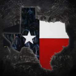 AMD Signs American Liquid Metal - Texas Flag Sign