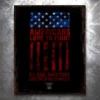 PTS Americans Loves To Fight Vintage Tin Sign