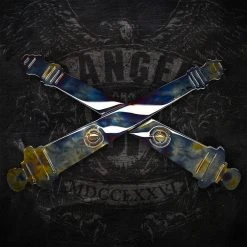 AMD American Liquid Metal - Field Artillery Crossed Cannons Sign