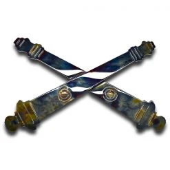 AMD American Liquid Metal - Field Artillery Crossed Cannons Sign