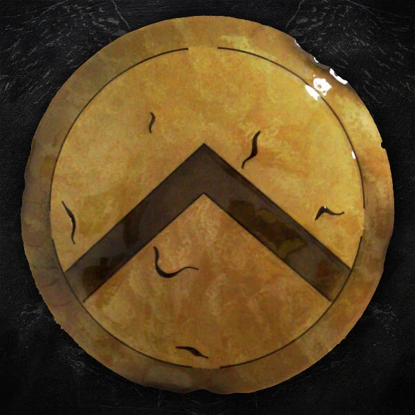 AMD American Liquid Metal - Spartan Shield Sign Signs AMD American Liquid Metal - Spartan Shield Sign Signs