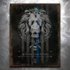 PTS Signs Live As A Lion TBL Vintage Tin Sign