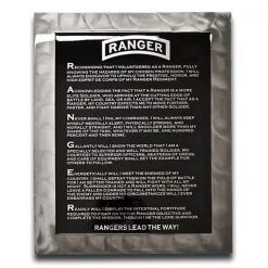 AMD American Liquid Metal - Ranger Creed 75th RGR Sign