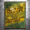 PTS Wrestling And Jiu Jitsu Get Fit Or Die: Fight For Your Life Vintage Tin Sign