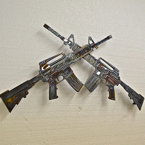 AMD American Liquid Metal - Crossed M4 Sign Signs 5 AMD American Liquid Metal - Crossed M4 Sign Signs