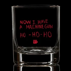 Ohio Whisky & Bad Decisions Ho Ho Ho Machine Gun Whiskey Glass