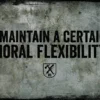 PTS Moral Flexibility Vintage Tin Sign Signs
