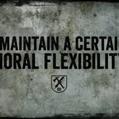 PTS Moral Flexibility Vintage Tin Sign Signs