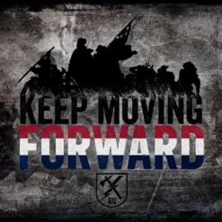 PTS Keep Moving Forward Washington Vintage Tin Sign