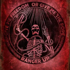 PTS Freedom Or Rope Vintage Tin Sign