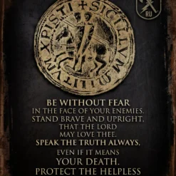 PTS Black Templar Vintage Tin Sign Signs