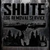 PTS Signs Shute Log Removal Vintage Tin Sign