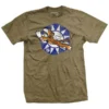 Ohio Men Flying Tigers Bomber T-Shirt - Heather Brown