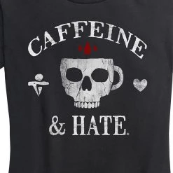 Ohio Women's Caffeine & Hate Skull Mug Tee
