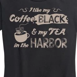 Ohio Women's I Like My Coffee Black Tee Caffeine & Hate