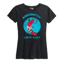 Ohio Women's Shrimpin' Ain't Easy Tee Wrestling And Jiu Jitsu