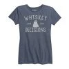 Ohio Women's Whiskey & Bad Decisions Tee Blue
