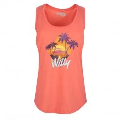 Ohio Star Spangled Summer Women's Retro Jeep Tank Coral