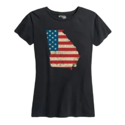 Ohio Women's U.S. Flag Georgia Tee