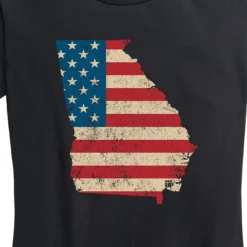 Ohio Women's U.S. Flag Georgia Tee