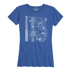 Ohio Women's NASA "EMU" Blueprint Tee