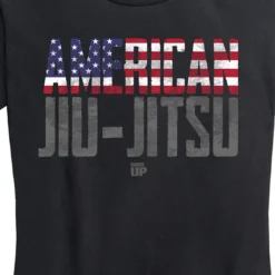 Ohio Women's American Jiu Jitsu Flag Tee
