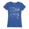 Ohio Women's Tractor Blueprint Tee 1 Ohio Women's Tractor Blueprint Tee