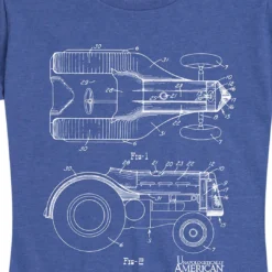 Ohio Women's Tractor Blueprint Tee