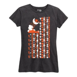 Ohio Women's Fun Flag Tee Charcoal