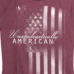 Ohio Women's Unapologetically American Flag Tee