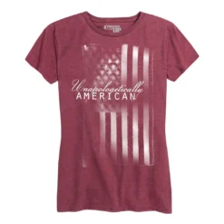 Ohio Women's Unapologetically American Flag Tee