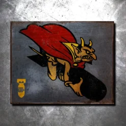 PTS Barking Devils Vintage Tin Sign Signs