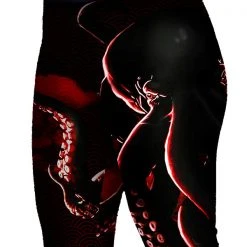 SV Women's Black Octopus Leggings