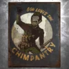 PTS Chimpantry Vintage Tin Sign