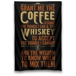 SV Wall Tapestries Coffee Whiskey Prayer Wall Tapestry