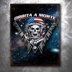 PTS Space Force Death From Orbit Vintage Tin Sign