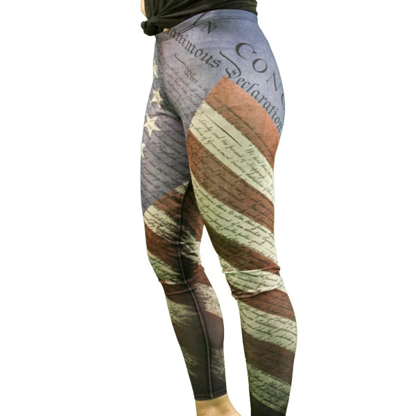 SV Women's Declaration Of Independence Leggings 4 SV Women's Declaration Of Independence Leggings