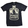Ohio The Black Flag What Shall We Do With The Drunken Sailor? T-Shirt