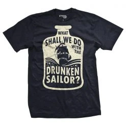 Ohio The Black Flag What Shall We Do With The Drunken Sailor? T-Shirt