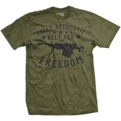 Ohio Men Fully Automatic Belt Fed Freedom T-Shirt