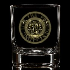 Ohio George Washington Coin Whiskey Glass