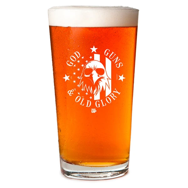 Ohio God, Guns, And Old Glory Pint Glass 3 Ohio God, Guns, And Old Glory Pint Glass