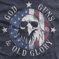 Ohio Holy Warrior God, Guns, And Old Glory T-Shirt
