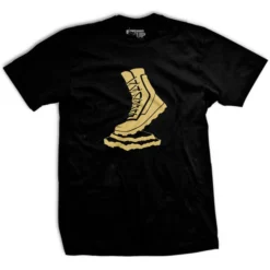 Ohio Men Vettys Gold Boot Black T-Shirt