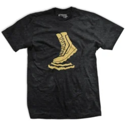 Ohio Men Vettys Gold Boot Charcoal T-Shirt